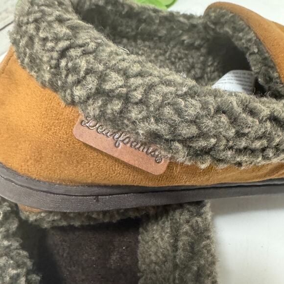 Dearfoams Men's Comfort Foam Moccasin Slippers Size Small US 7 - 8 Brown - Picture 8 of 11